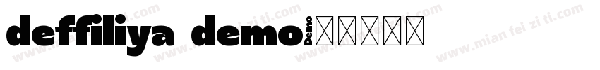 deffiliya demo字体转换